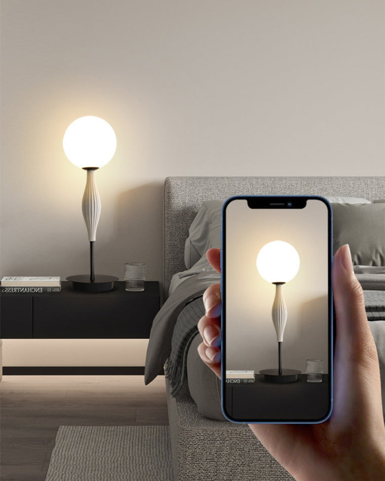WOMO Lampe sur Pied Globe en Verre - WM7024