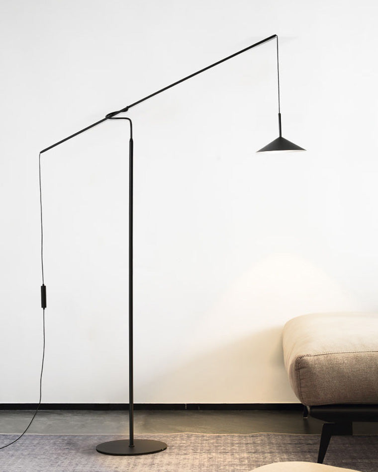 Lampadaire en porte-à-faux WOMO au-dessus du canapé-WM7025