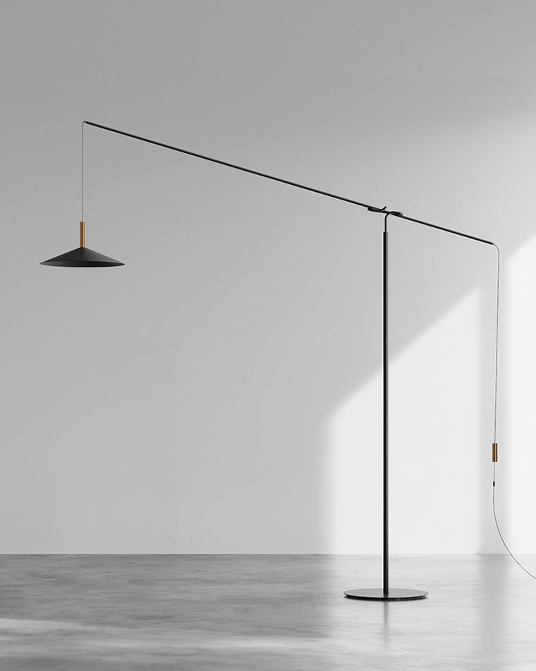 Lampadaire en porte-à-faux WOMO au-dessus du canapé-WM7025