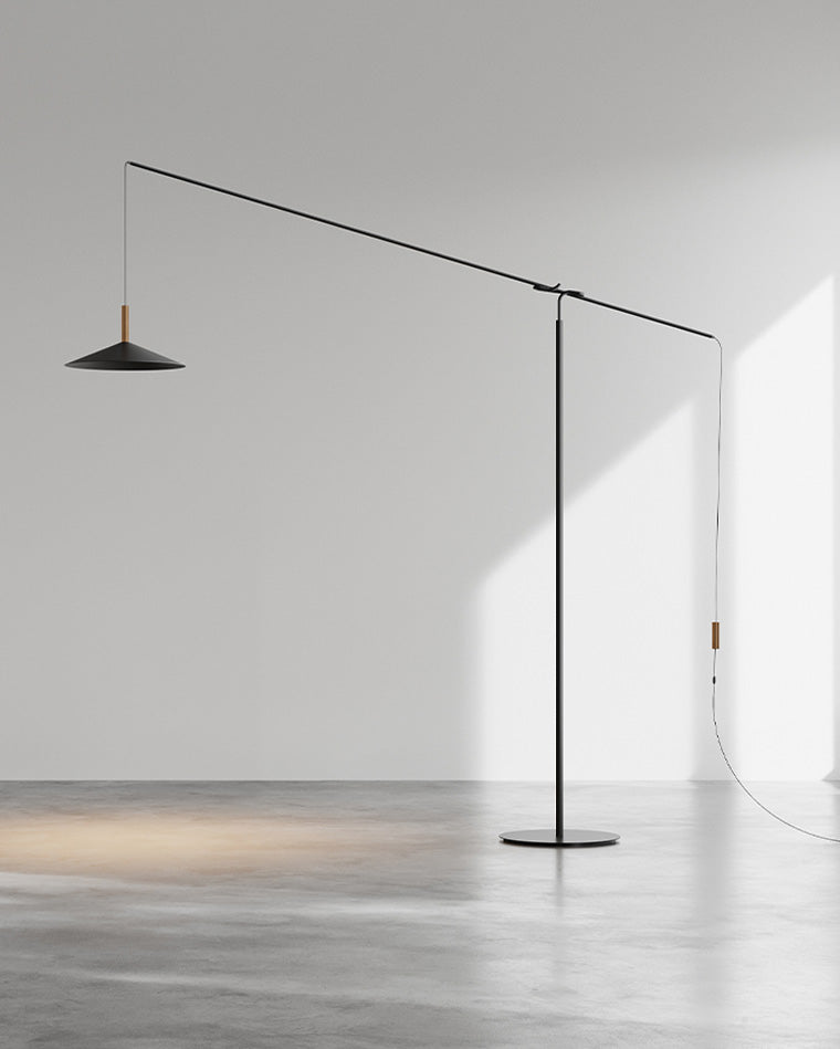 Lampadaire en porte-à-faux WOMO au-dessus du canapé-WM7025