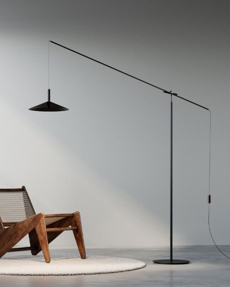 Lampadaire en porte-à-faux WOMO au-dessus du canapé-WM7025