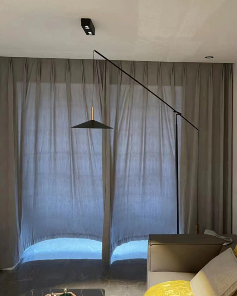 Lampadaire en porte-à-faux WOMO au-dessus du canapé-WM7025