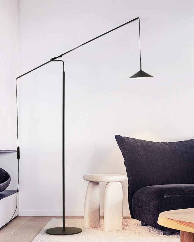 Lampadaire en porte-à-faux WOMO au-dessus du canapé-WM7025