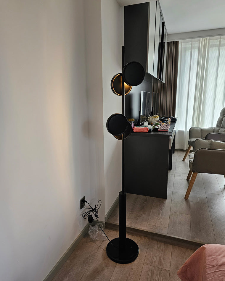 Lampadaire noir WOMO-WM7037