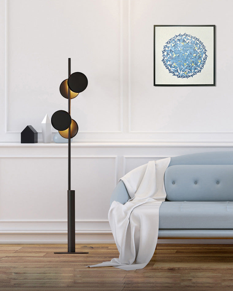 Lampadaire noir WOMO-WM7037