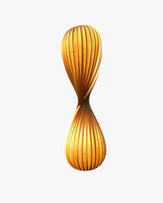 WOMO Lampe sur Pied Bois Tour Tordue - WM7044