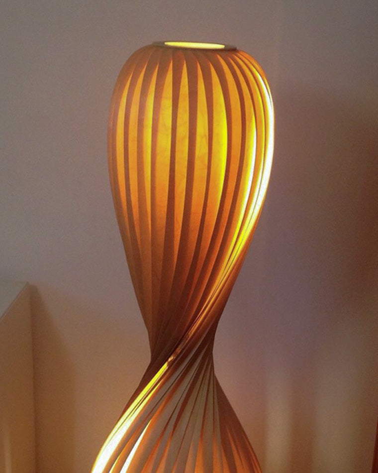 WOMO Lampe sur Pied Bois Tour Tordue - WM7044