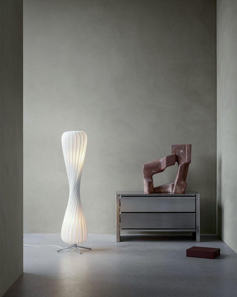 WOMO Lampe sur Pied Bois Tour Tordue - WM7044