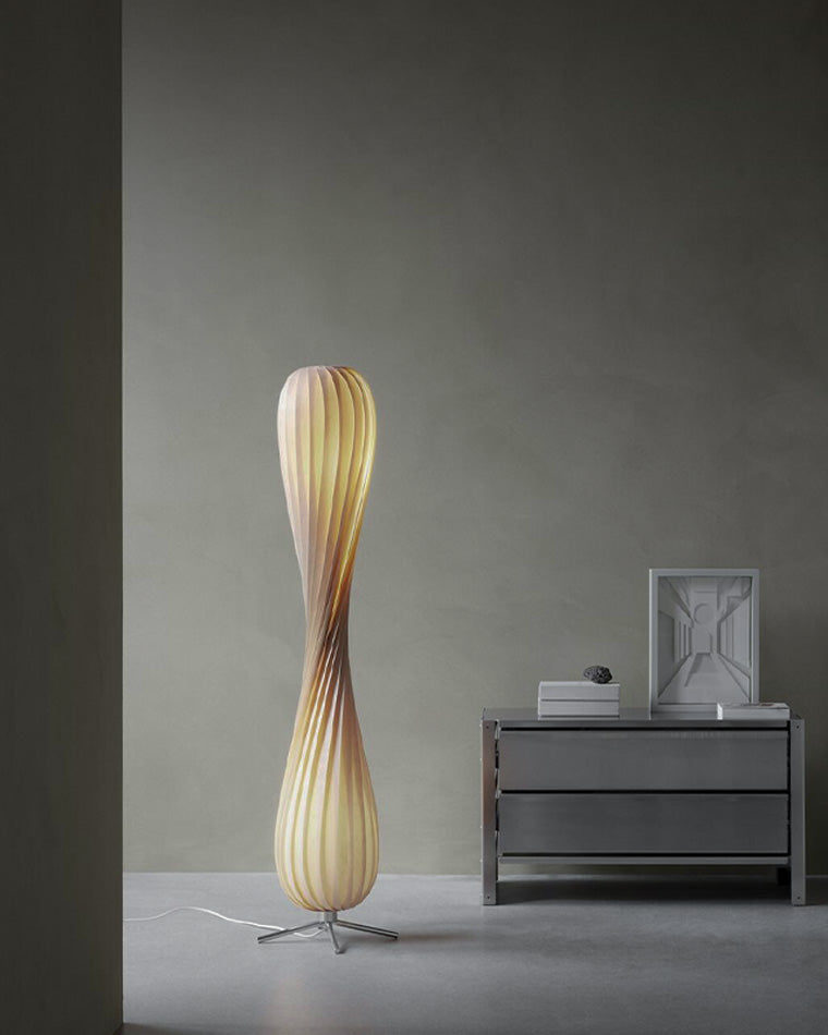 WOMO Lampe sur Pied Bois Tour Tordue - WM7044