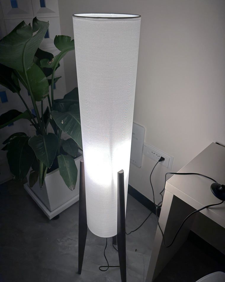 WOMO Lampe sur Pied Trépied Cylindre Fusée - WM7045