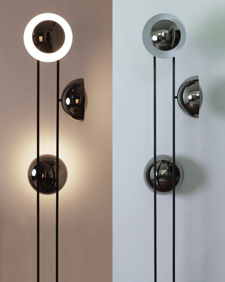WOMO Lampe sur Pied Éclipse 3 Lumières - WM7050