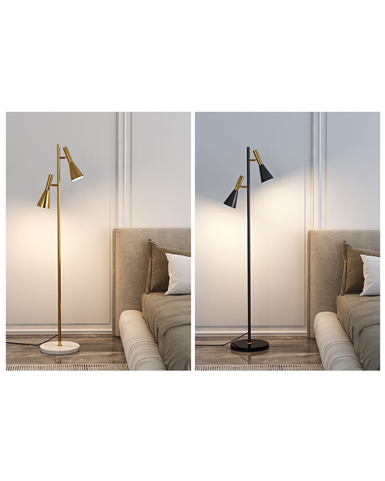 WOMO Lampadaire à 2 ampoules réglable-WM7067