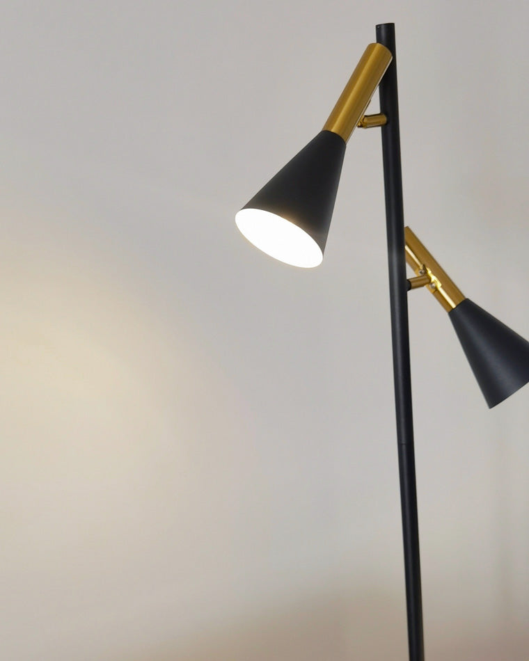 WOMO Lampadaire à 2 ampoules réglable-WM7067