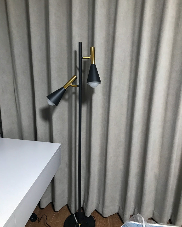 WOMO Lampadaire à 2 ampoules réglable-WM7067
