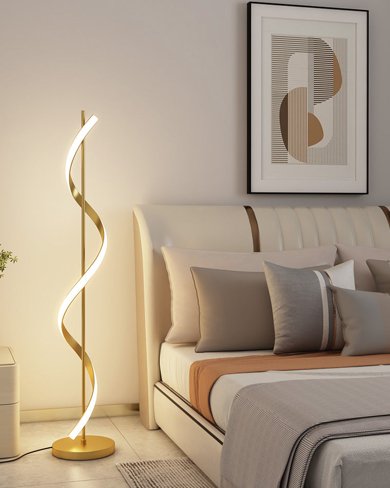 Lampadaire en spirale dimmable WOMO-WM7073