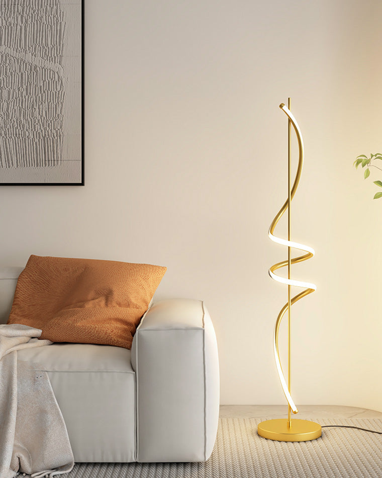Lampadaire en spirale dimmable WOMO-WM7073
