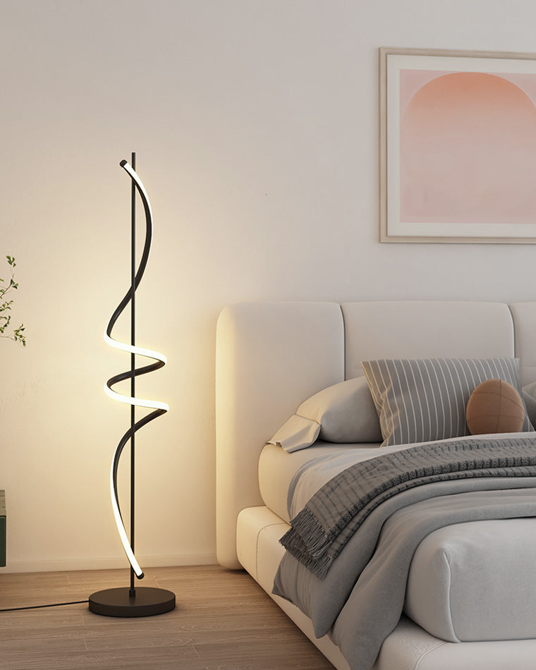 Lampadaire en spirale dimmable WOMO-WM7073