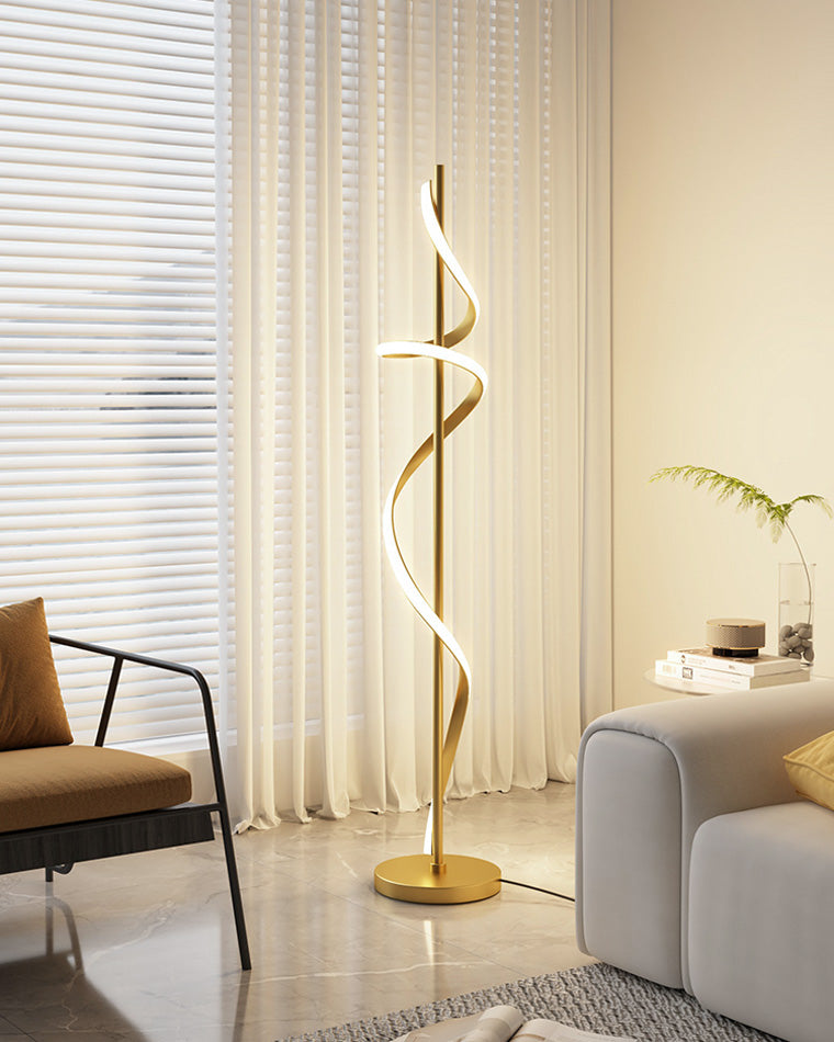 Lampadaire en spirale dimmable WOMO-WM7073