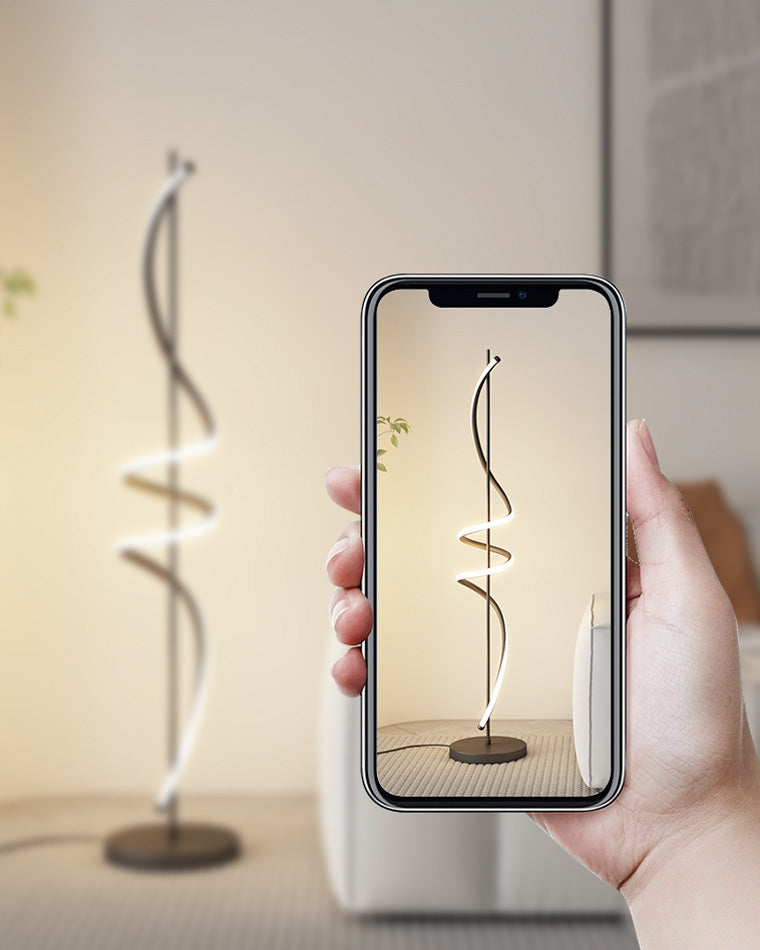 Lampadaire en spirale dimmable WOMO-WM7073