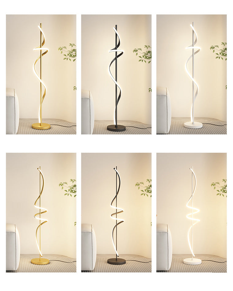Lampadaire en spirale dimmable WOMO-WM7073