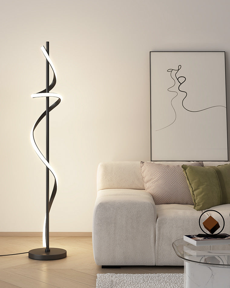 Lampadaire en spirale dimmable WOMO-WM7073