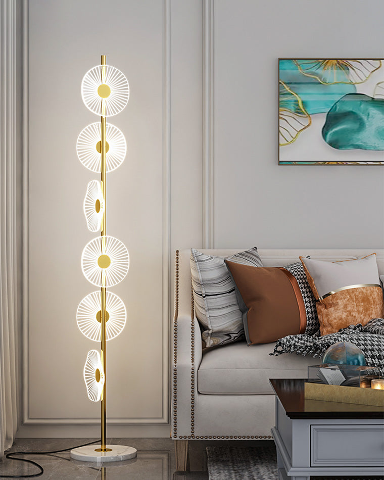 Lampadaire à intensité variable multi-lumière WOMO avec télécommande-WM7075