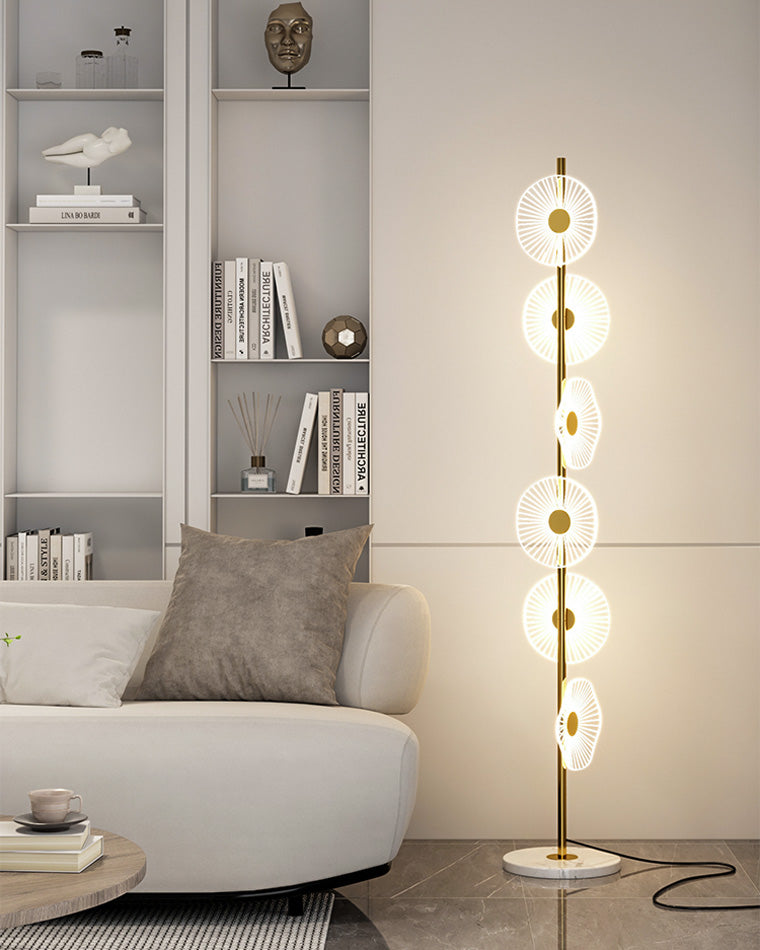 Lampadaire à intensité variable multi-lumière WOMO avec télécommande-WM7075