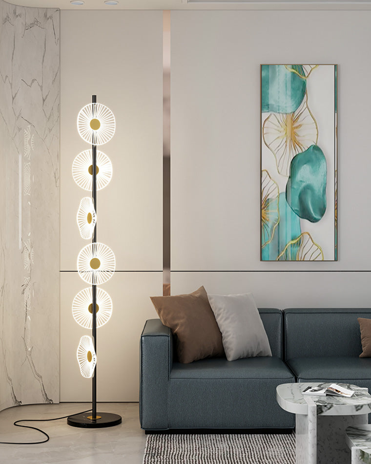 Lampadaire à intensité variable multi-lumière WOMO avec télécommande-WM7075