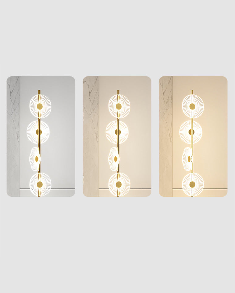 Lampadaire à intensité variable multi-lumière WOMO avec télécommande-WM7075
