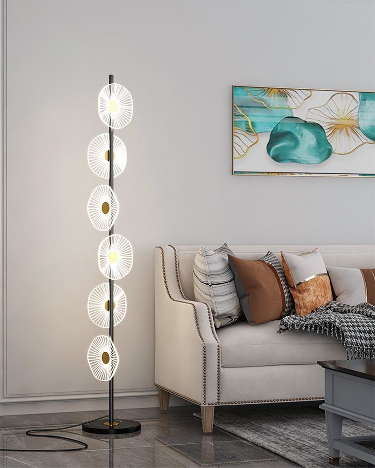 Lampadaire à intensité variable multi-lumière WOMO avec télécommande-WM7075