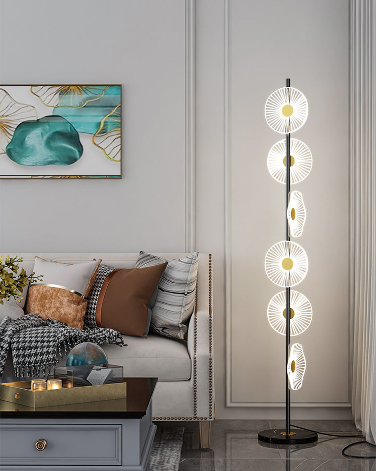 Lampadaire à intensité variable multi-lumière WOMO avec télécommande-WM7075