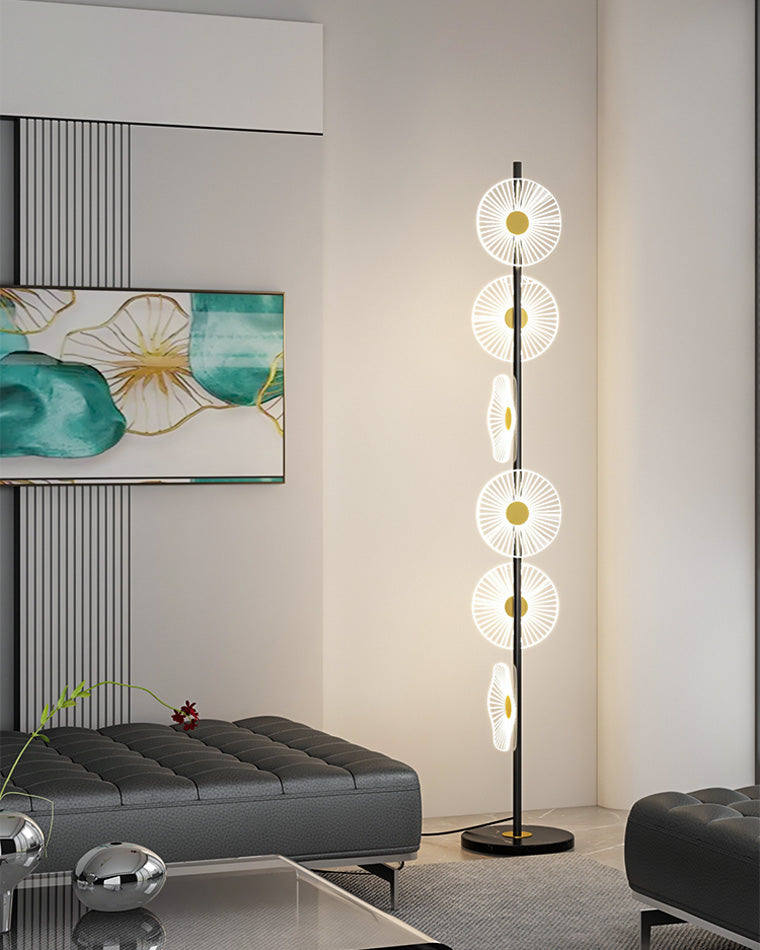 Lampadaire à intensité variable multi-lumière WOMO avec télécommande-WM7075