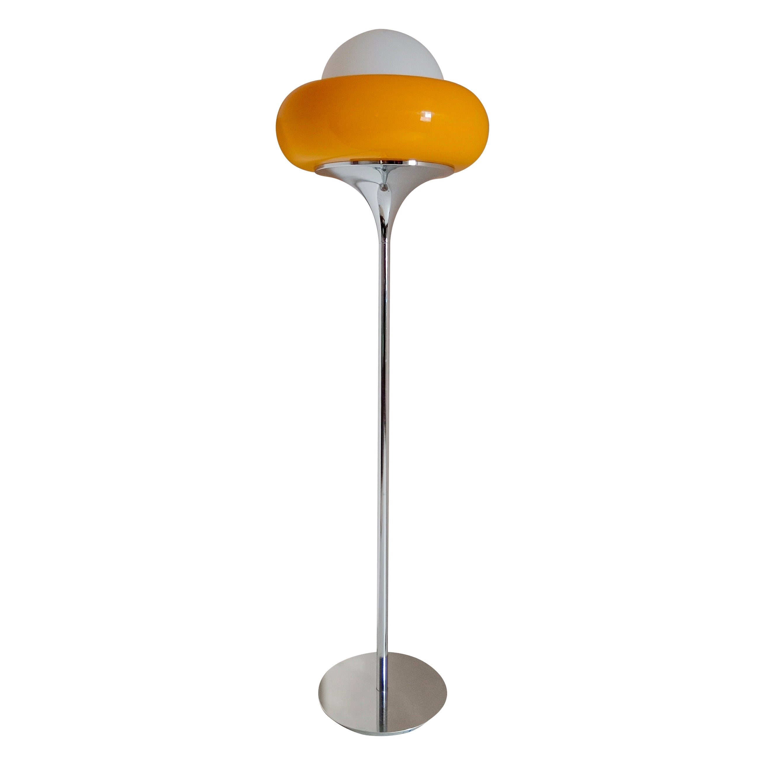WOMO Lampe sur Pied Torchière Orange - WM7092