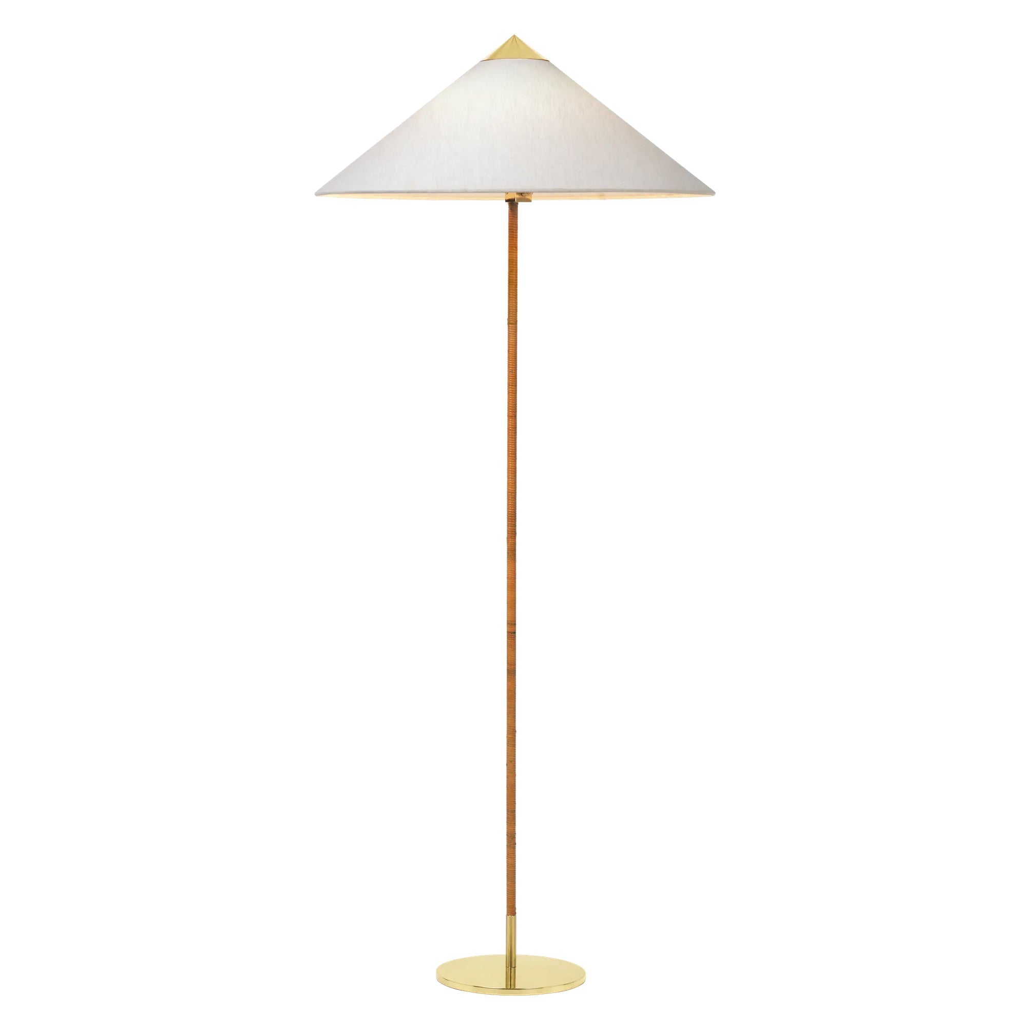 Lampadaire à cône en tissu rotin WOMO-WM7095