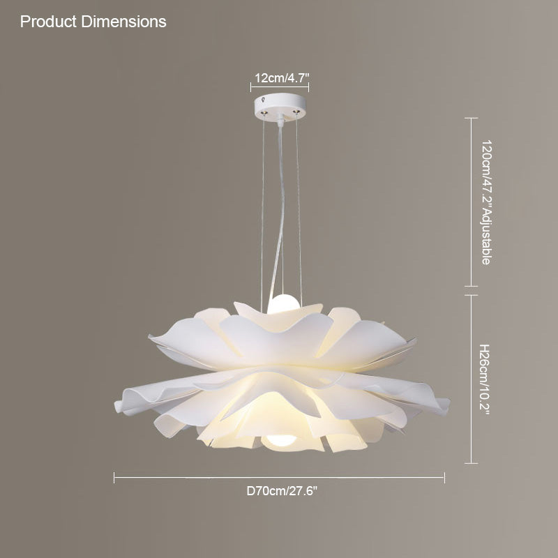 WOMO Suspension Petale de Fleur Blanche Design-WM2054