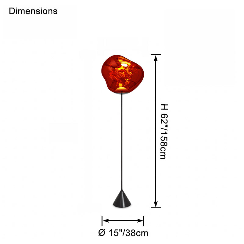 Lampe sur pied WOMO Melt Lava-WM7113