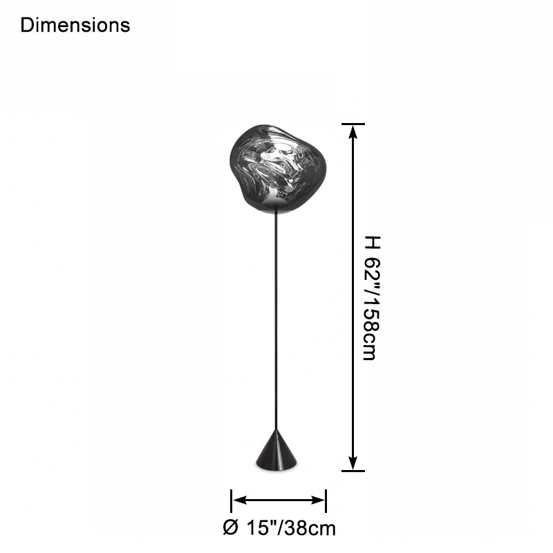 Lampe sur pied WOMO Melt Lava-WM7113