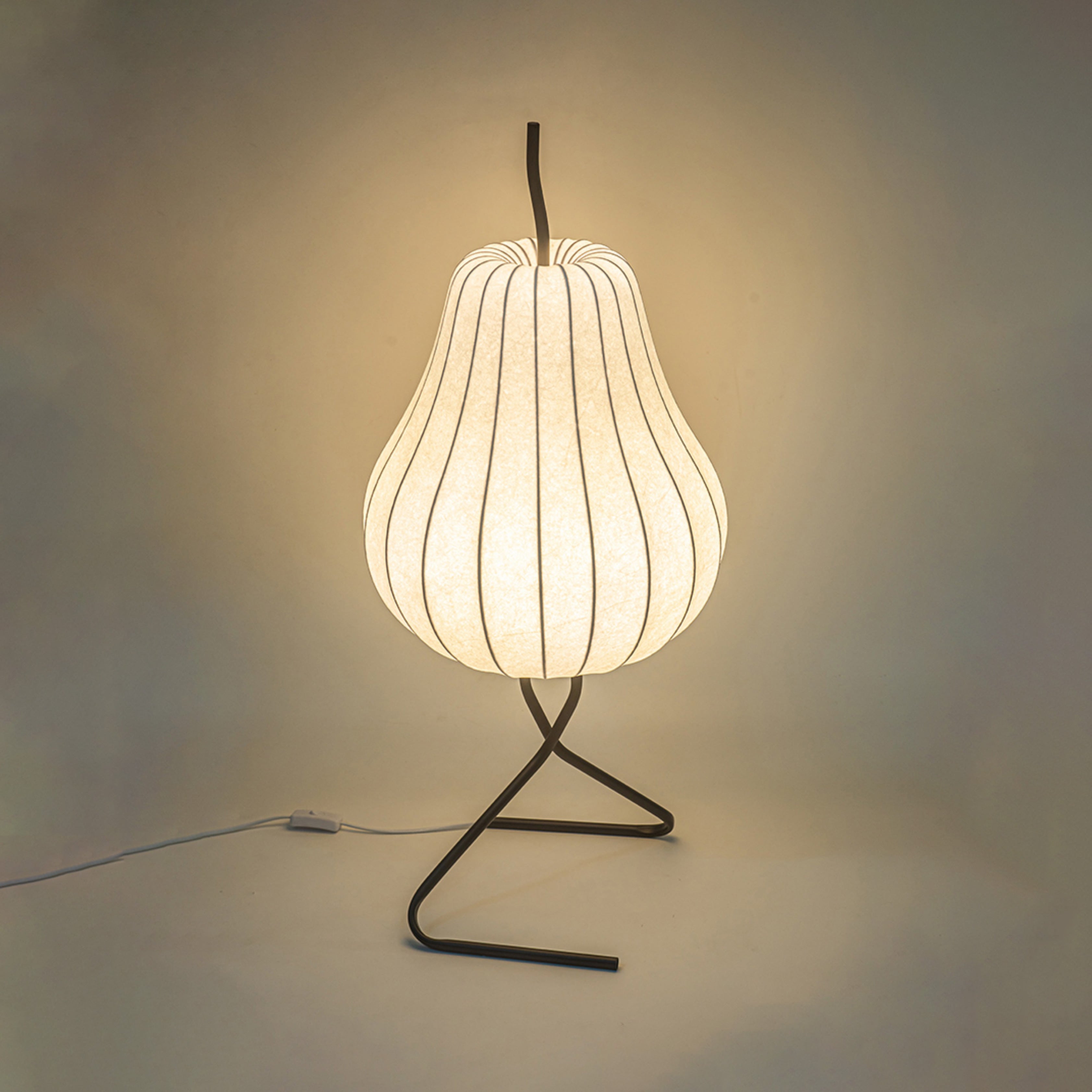 WOMO Lampe sur Pied Lanterne Poire en Soie - WM7126