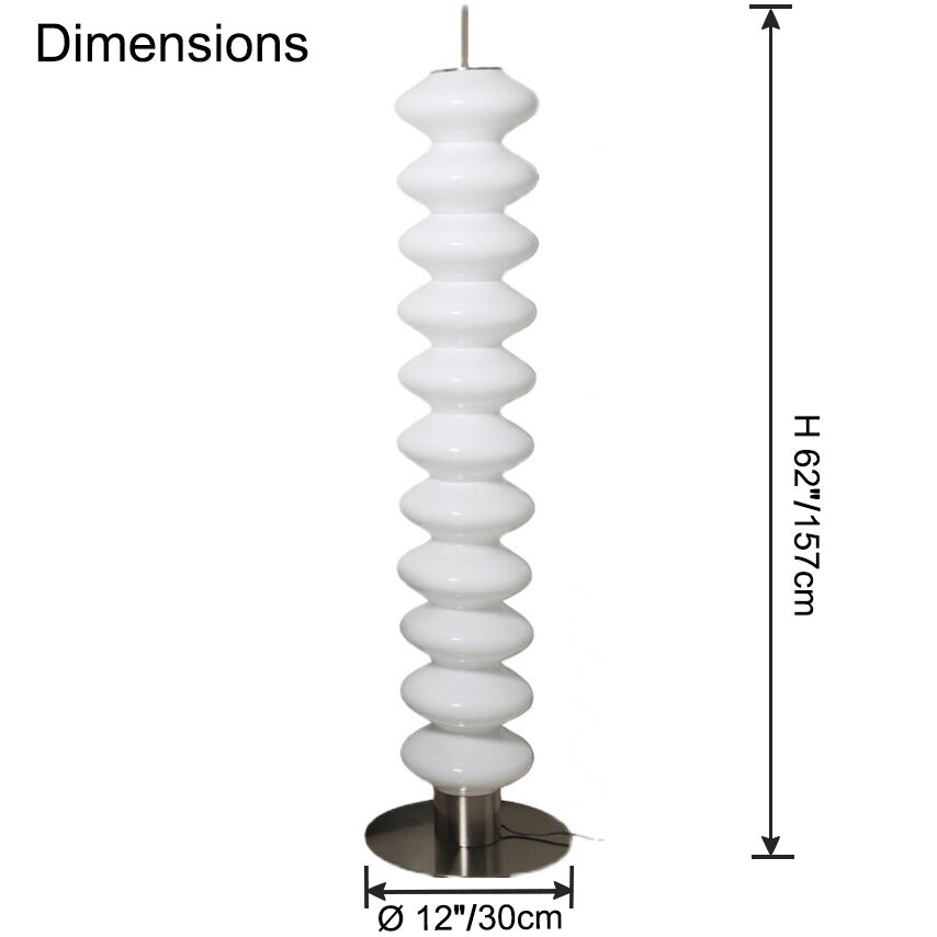 WOMO Lampe sur Pied Boules de Verre Empilées - WM7127