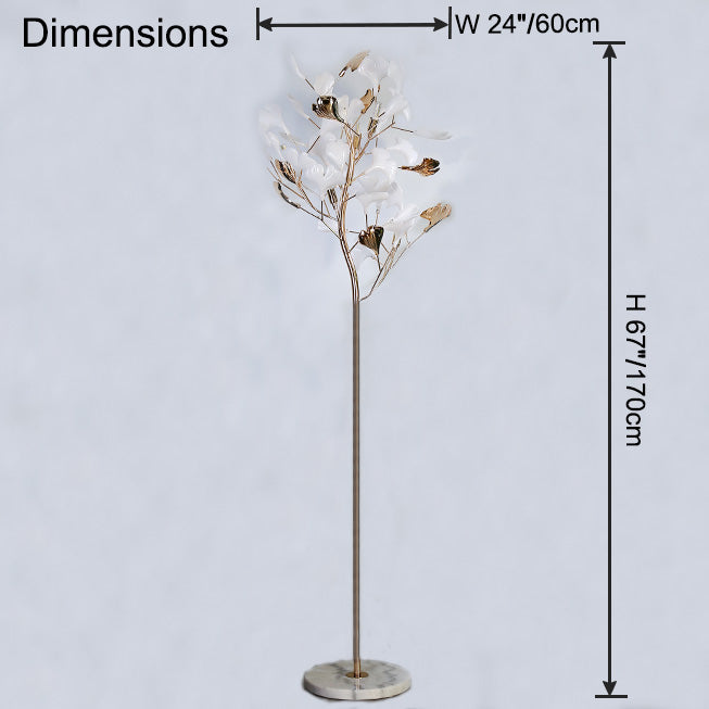 WOMO Ceramic Ginkgo Tree Floor Lamp - WM7137