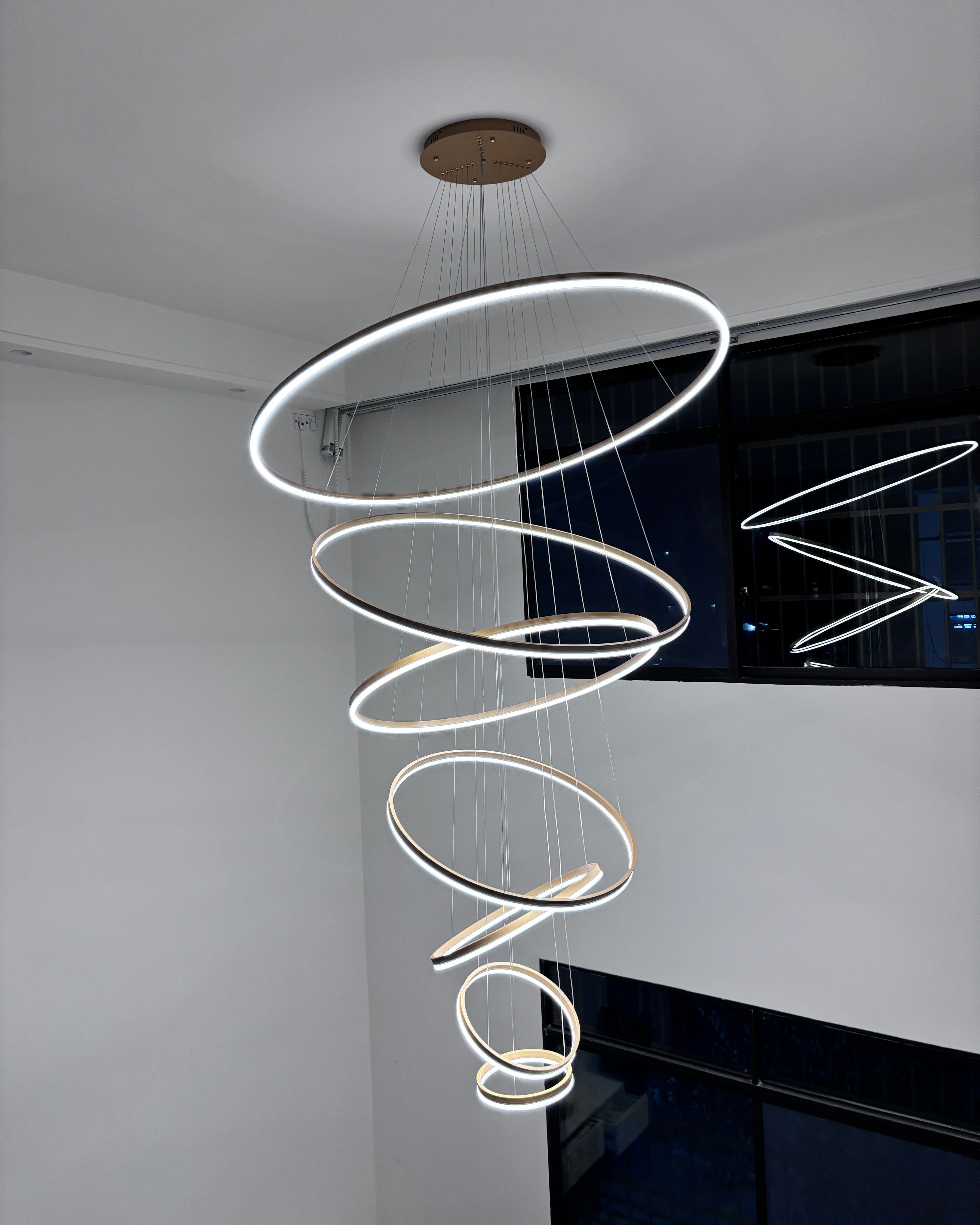 WOMO Lustre Multiple Cercle Led Luxe-WM2159
