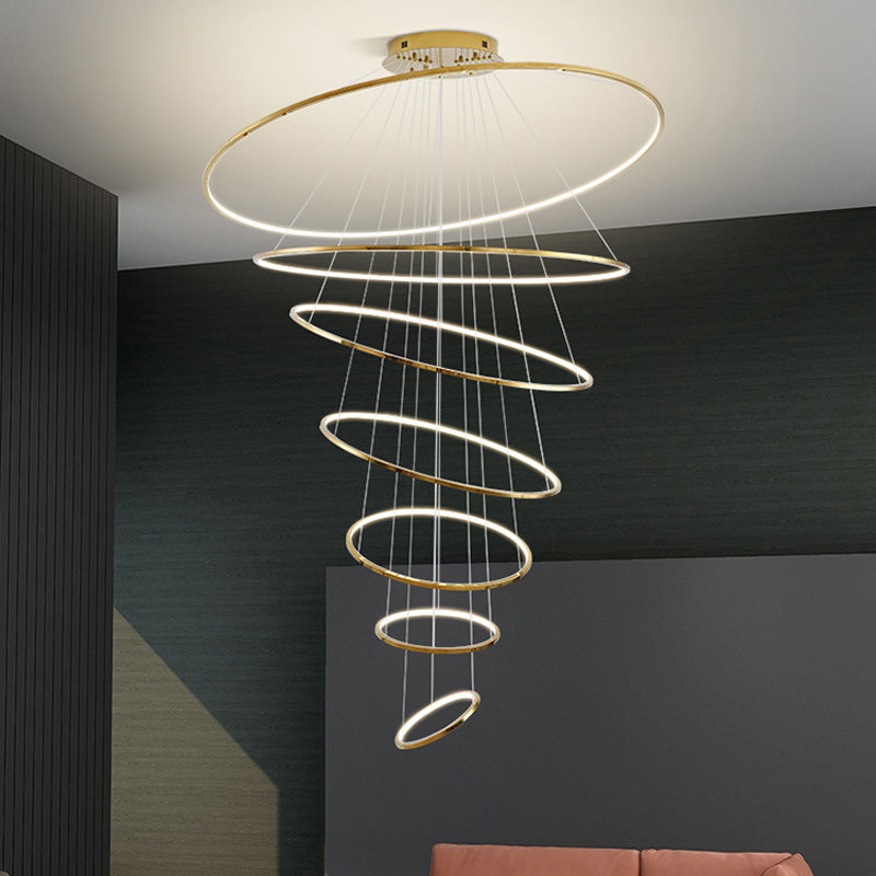 WOMO Lustre Multiple Cercle Led Luxe-WM2160
