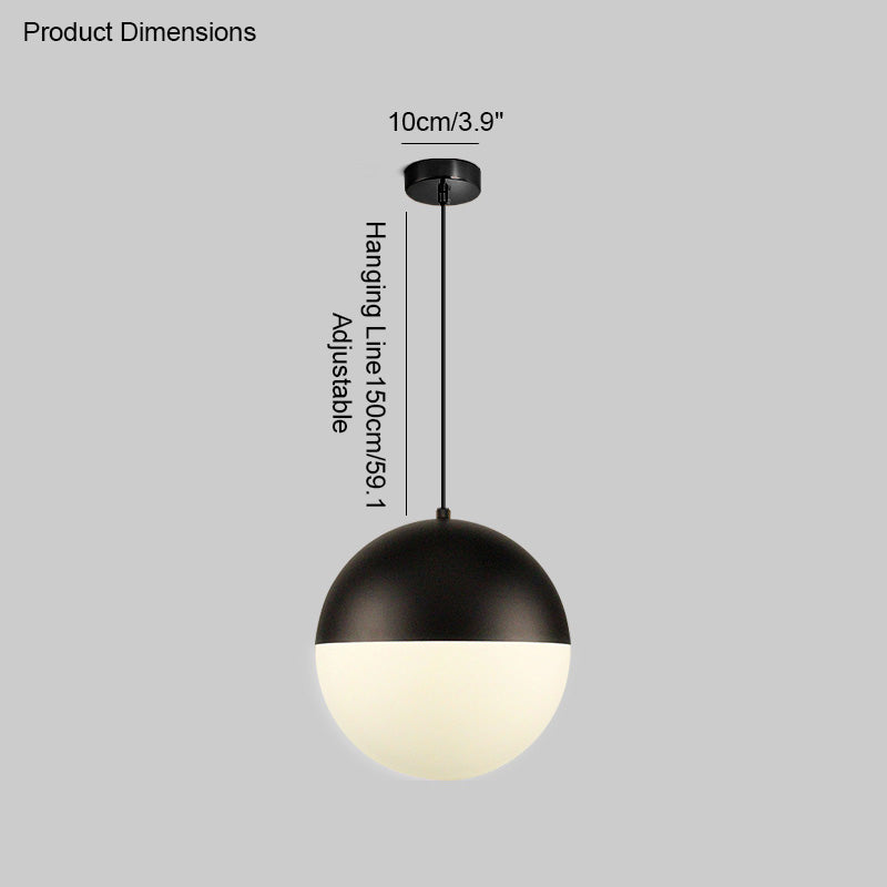 WOMO Suspension Boule Verre Art Déco-WM2065