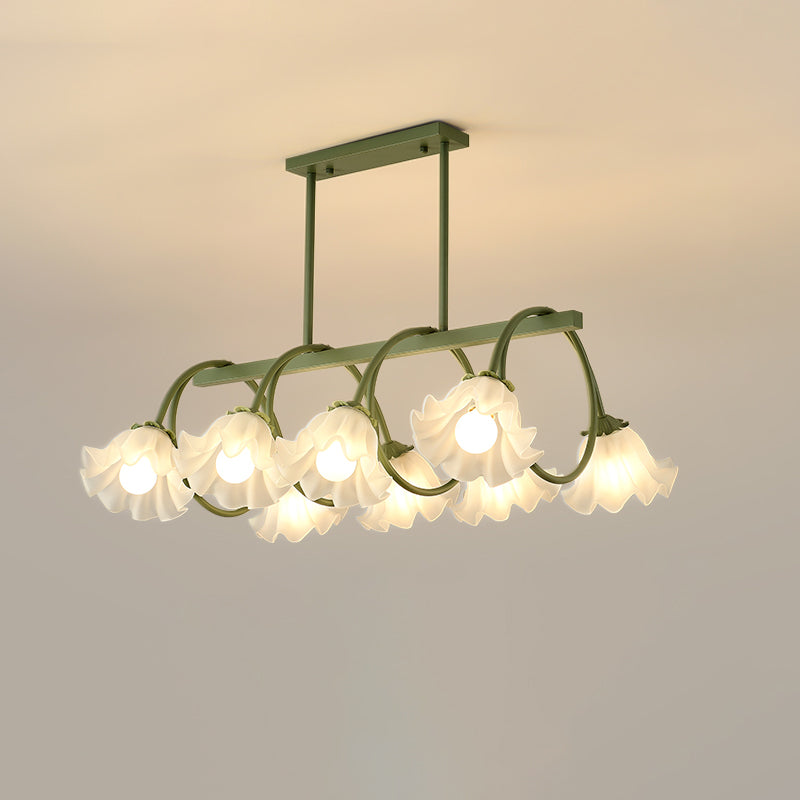 WOMO Lustre Lineaire Multiple Fleur Verre-WM2283