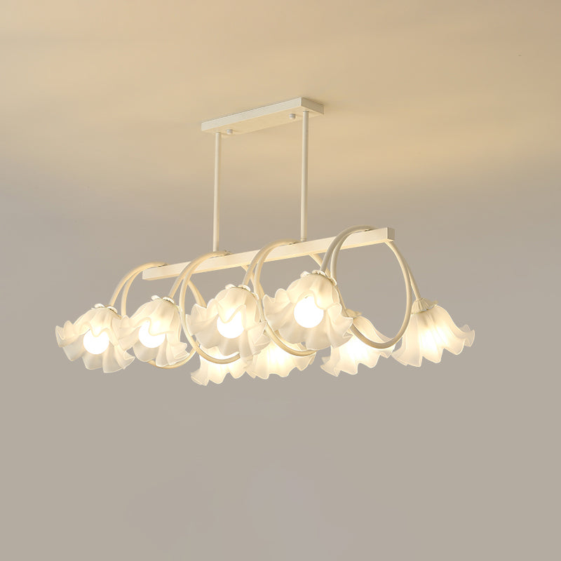 WOMO Lustre Lineaire Multiple Fleur Verre-WM2283