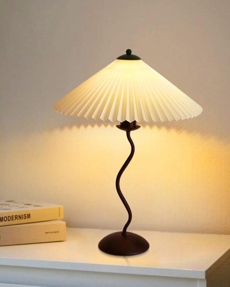 Lampe de table plissée ondulée WOMO-WM8001