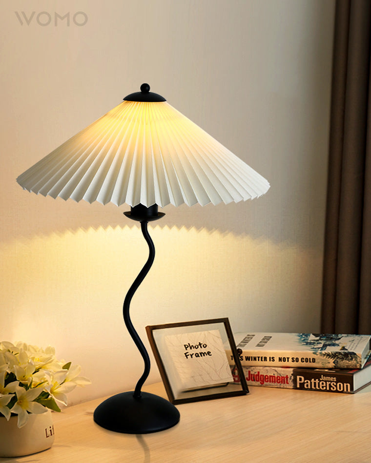Lampe de table plissée ondulée WOMO-WM8001