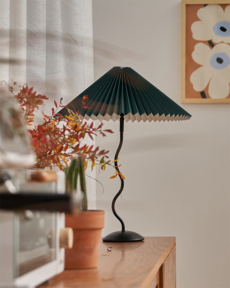Lampe de table plissée ondulée WOMO-WM8001