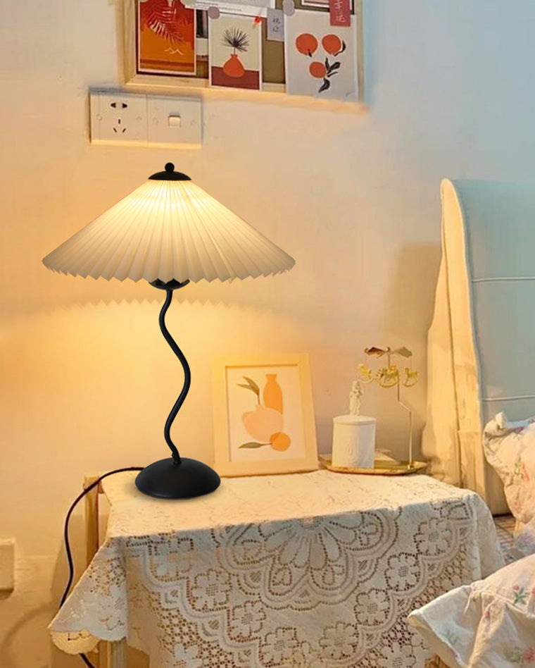 Lampe de table plissée ondulée WOMO-WM8001