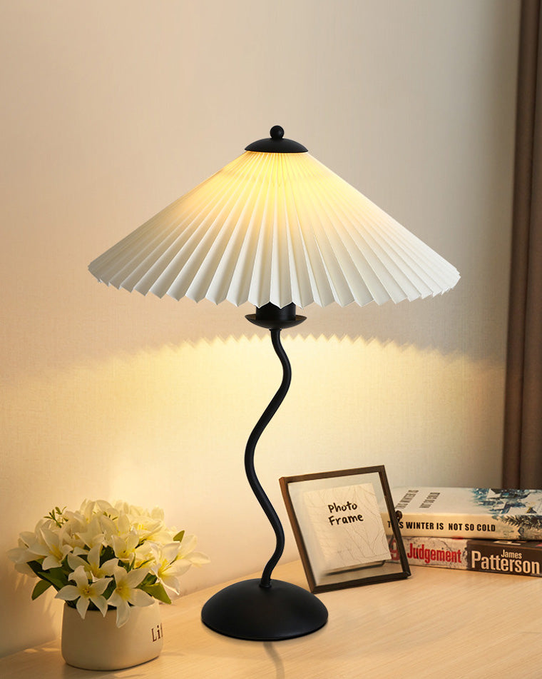 Lampe de table plissée ondulée WOMO-WM8001